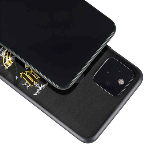 DC Comics Batman Dark Knight Logo Yellow & Black Google Pixel 5 Skin